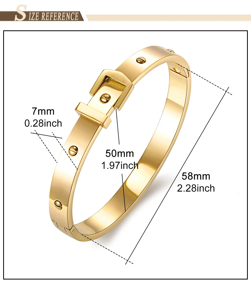 Bangles Bracelet Stainless Steel Femme (11)