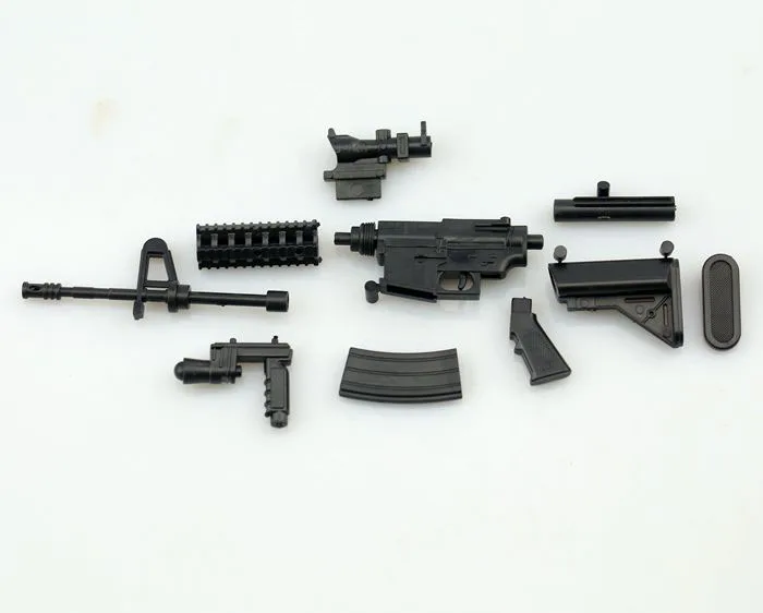 Горячая 1:6 масштаб MK18 карабин штурмовые винтовки пистолет пластик Собранный оружие головоломка модель для 1/6 Солдат Военные оружие мальчики игрушки