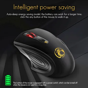 

Sound Silent Wireless Mouse USB 2.0 2000DPI With Battery Receiver Optical Computer 2.4GHz For Professional Laptop PC Gamer Mouse