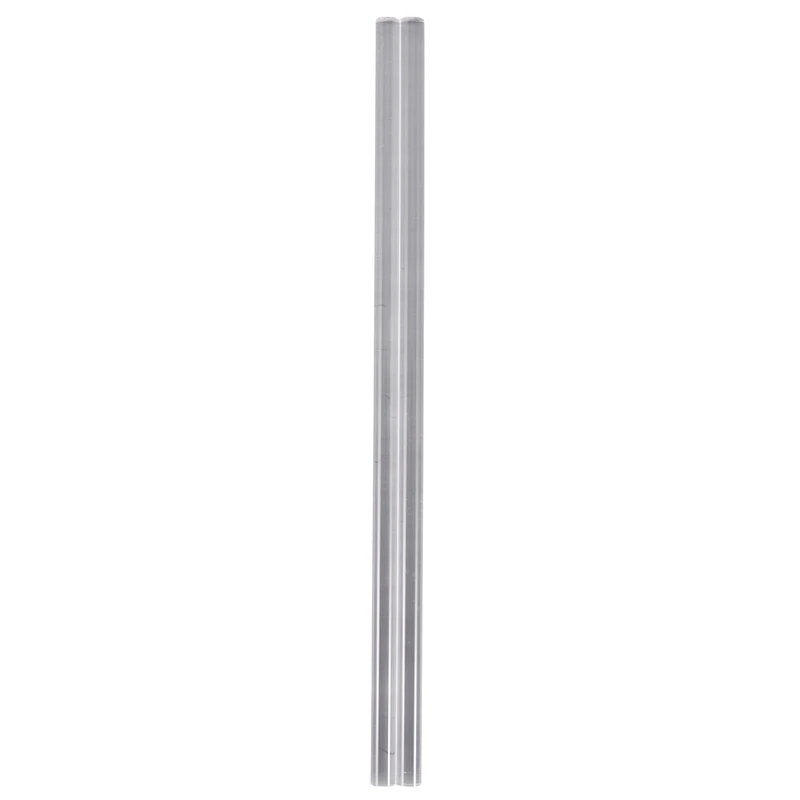 

2Pcs 10mm Clear Round Perspex Acrylic Bar PMMA Extruded Rod 12" Length