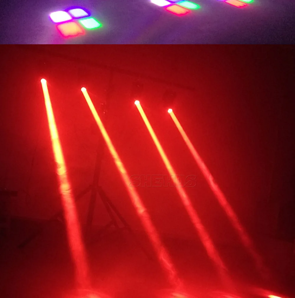 Мини RGBW светодиодный 10 Вт Светодиодный светильник с движущейся головкой высокой мощности 10 Вт четырехъядерный стробоскоп светодиодный светильник с сильным лучом для вечерние дискотеки DJ светильник