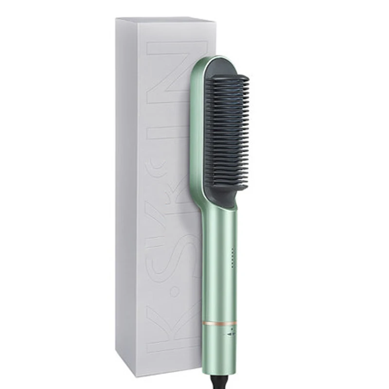 Multifunctional Hot Combs Anti-Scalding Hair Straightening Brush Ceramic Hair Curler Heated Electric Smart Straightener