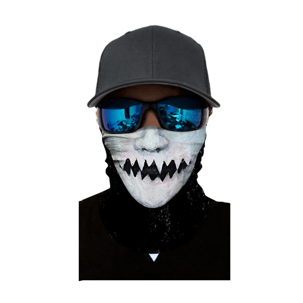 Мотоциклетная маска на лицо для Хэллоуина крутой Искусственный шарф повязка