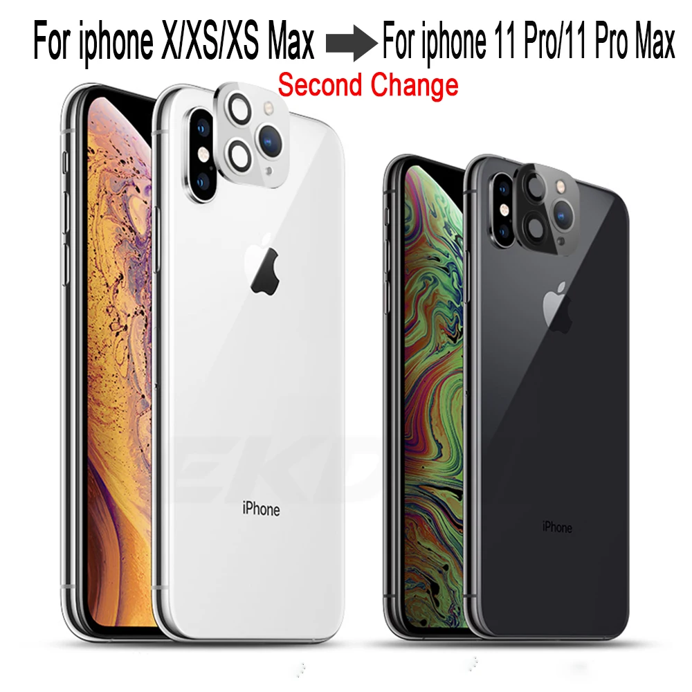 Чехол для камеры из титанового сплава iPhone XS X Max замена секунд 11 Pro защитный чехол