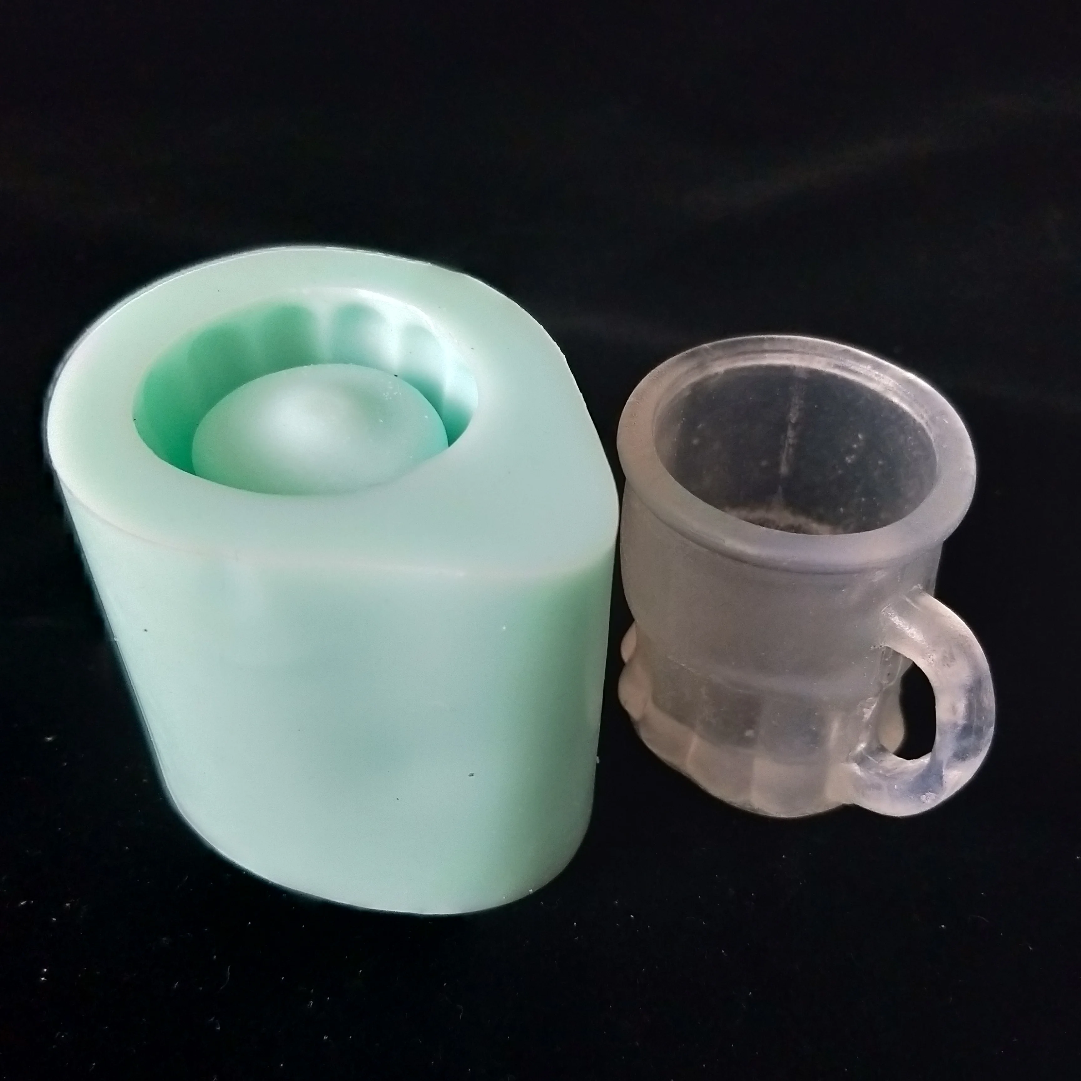 

QT0168 PRZY 3d Beer mug mold silicone glass cup mold handmade soap making molds candle silicone mold resin clay moulds