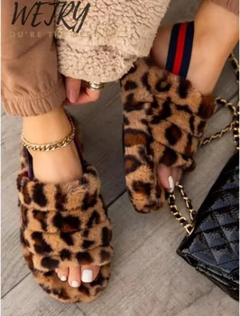 

new women spring plush slippers 2020 ms flat bottom antiskid indoor all-around comfortable sandals outdoor leisure sandals