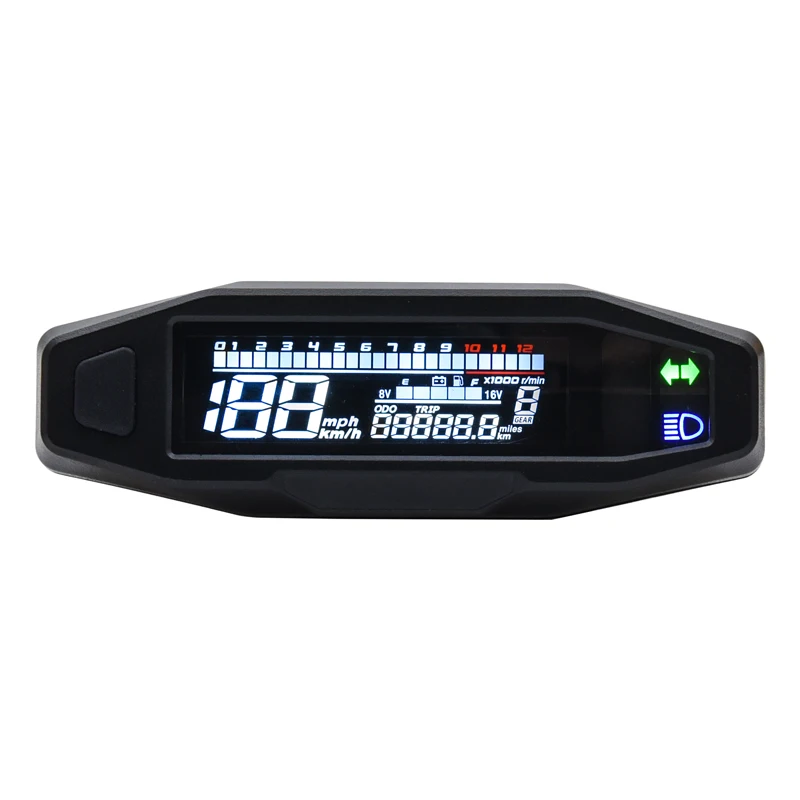 Compteur De Moto Numérique Universel Lcd, Mini, Tachymètre, Odomètre,  Compteur De Vitesse, Moteur Électrique - Instruments - AliExpress