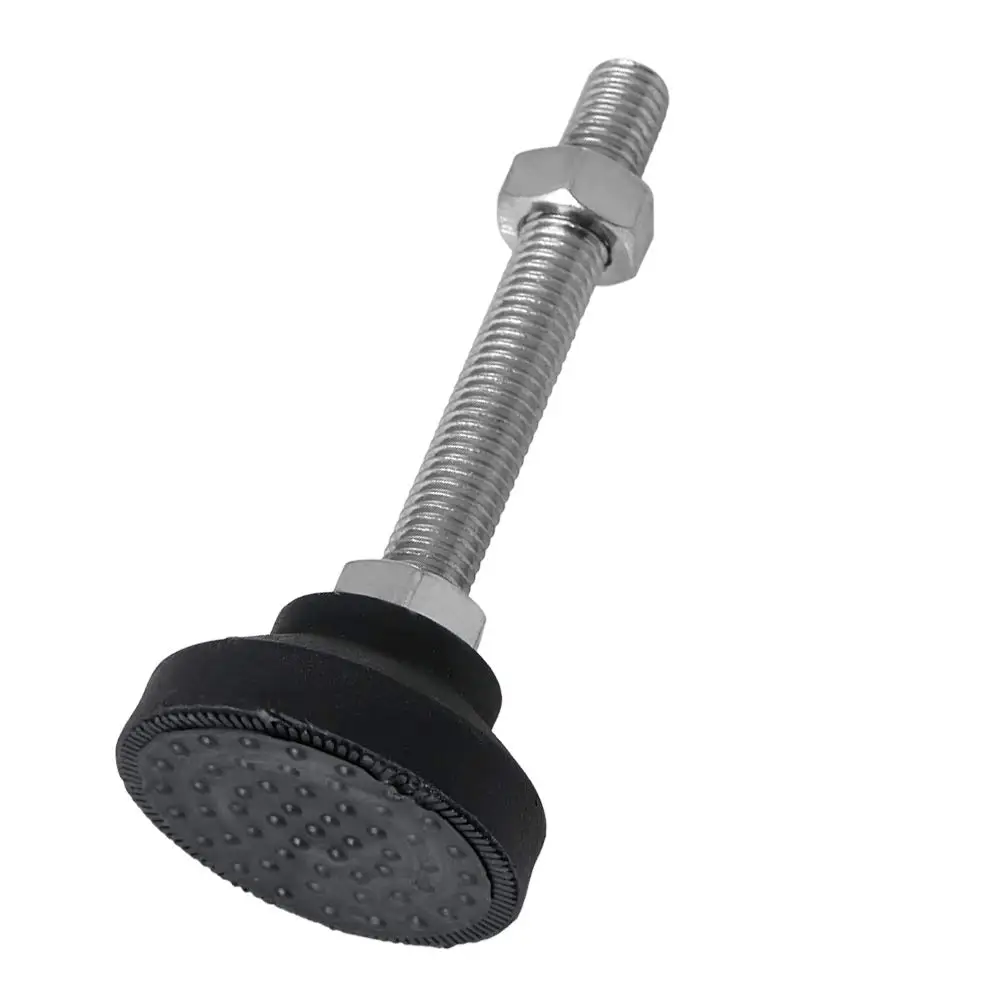 Регулируемые нивелирующие ножки M12 резьба черные мебельные скользящая