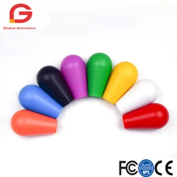8 Colors Oval Top Joystick Ball Head Arcade Game American Happ Style Handle Replacement Ball Rocker Ball Head for Game console