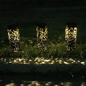 

Solar LED Starry Sky Lawn Light Unique Hollow-out Star Design Suspension Outdoor Waterproof Garden Yard Decorative Lamp