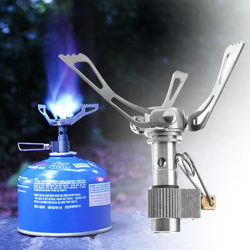 Gas Stove Convenient Durable Aluminum Alloy 2400W Outdoor Travel Survival Gas Burner Portable Barbeque Folding Cooker