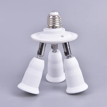 

3 In 1 Adjustable Socket Adapter E27 Splitter Lamp Base Converter Light Holder