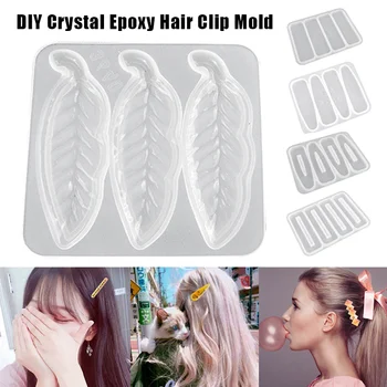 

Silicone Resin Molds DIY Hair Pin Jewelry Casting Mold Making Tools for Hair Pin Keychain Bookmark Pendant Craft Making