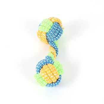 

Dog Cotton Rope Toy Knot Puppy Chew Teething Toys Teeth Cleaning Pet Palying Ball For Small Medium Large Dogs