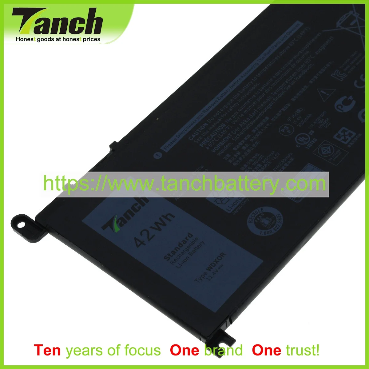 Baterias de Laptop para Dell Tanch Wdx0r P58f P32e001 03crh3 8yprw Fc92n 0 0y3f7y P62f P26t00111.4or11.46v 3cel P66f001 P69g P74g - Imagem 5