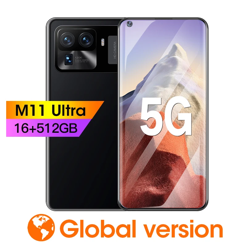 Смартфон Mi 11 Ultra 16 + 512 ГБ 7 3 дюйма Android | Мобильные телефоны и аксессуары