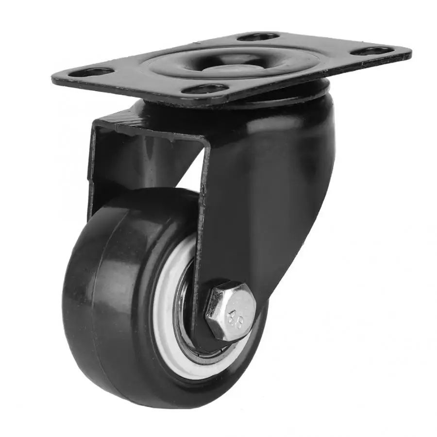

4pcs Furniture Wheels 1.7" Swivel Caster Wheels Lightweight PVC Casters with 360 Degree Top Plate Caster Wheels Furniture