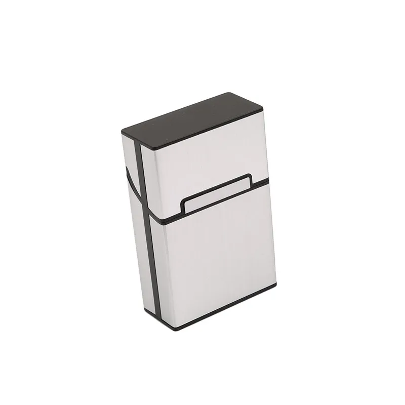 1 шт. Алюминиевый металлический 20 чехол для сигарет Зажигалки лучший друг магнитная пряжка коробка для табака PC880991 - Цвет: silver