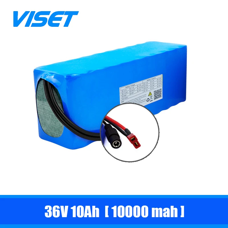 Аккумулятор 36 вольт 10000mah 36 V 10A 18650 ячеек Li-oin Аккумулятор для электрического велосипеда с ПВХ чехлом