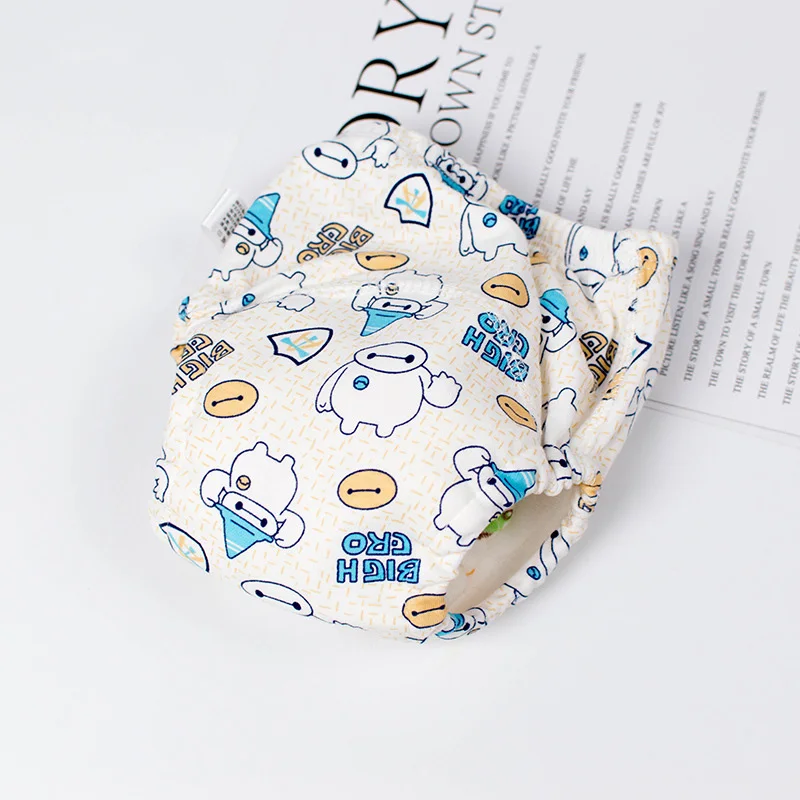 1Pcs Baby Diapers Cute Waterproof Partition Diapers Newborn Cotton Diaper Cover For Children Training Pants washable Diapers