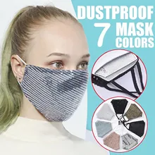 Pm2.5 máscara de boca ao ar livre lavável respirável reutilização capa protetora lantejoulas proteção máscara de proteção múltipla mascarillas # m