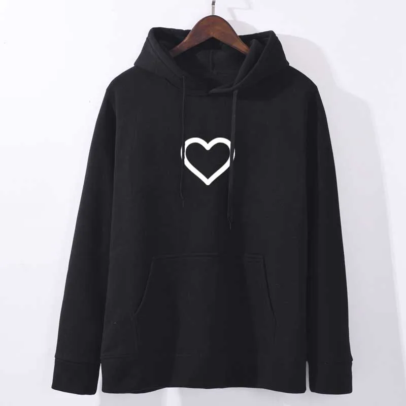 

Womens Letter Heart Embroidery Sweatshirts Hoodie Autumn Long Sleeve Sweatshirt Hooded Pullover Tops Jumper sudadera