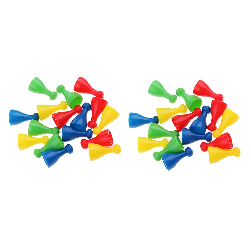 32pcs Plastic Chess Pieces Replacement Set, Spare Chess Draughts for Ludo, Flying Chess,Kids Game 32pcs Plastic Chess Pieces Replacement Set, Spare Chess Draughts for Ludo, Flying Chess,Kids Game