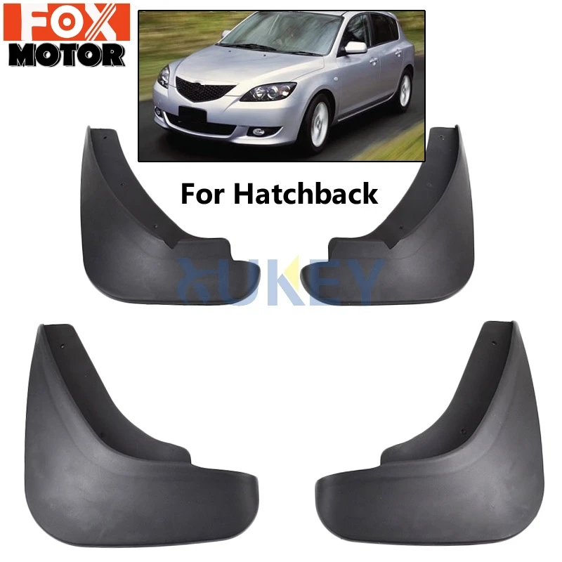 Набор автомобильных брызговиков для Mazda 3 (BK) Hatchback M3 2004-2008 Брызговики крыло 2005 2006