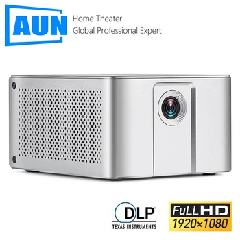 

AUN Full HD Projector J20, 1920*1080P, Android WIFI, 10000mAH Battery, Portable DLP Projector. Support 4K 3D Beamer