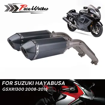 

Motorcycle Exhaust system Modified Muffler Middle Connector exhaust pipe For Suzuki GSXR1300 2008-2015 Hayabusa escape moto