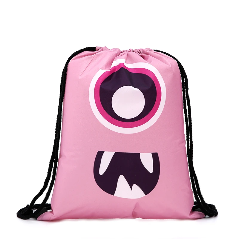 drawstring Backpack fashion Women 3D printing travel softback men Casual bags unisex Women's shoulder drawstring sport Funny bag