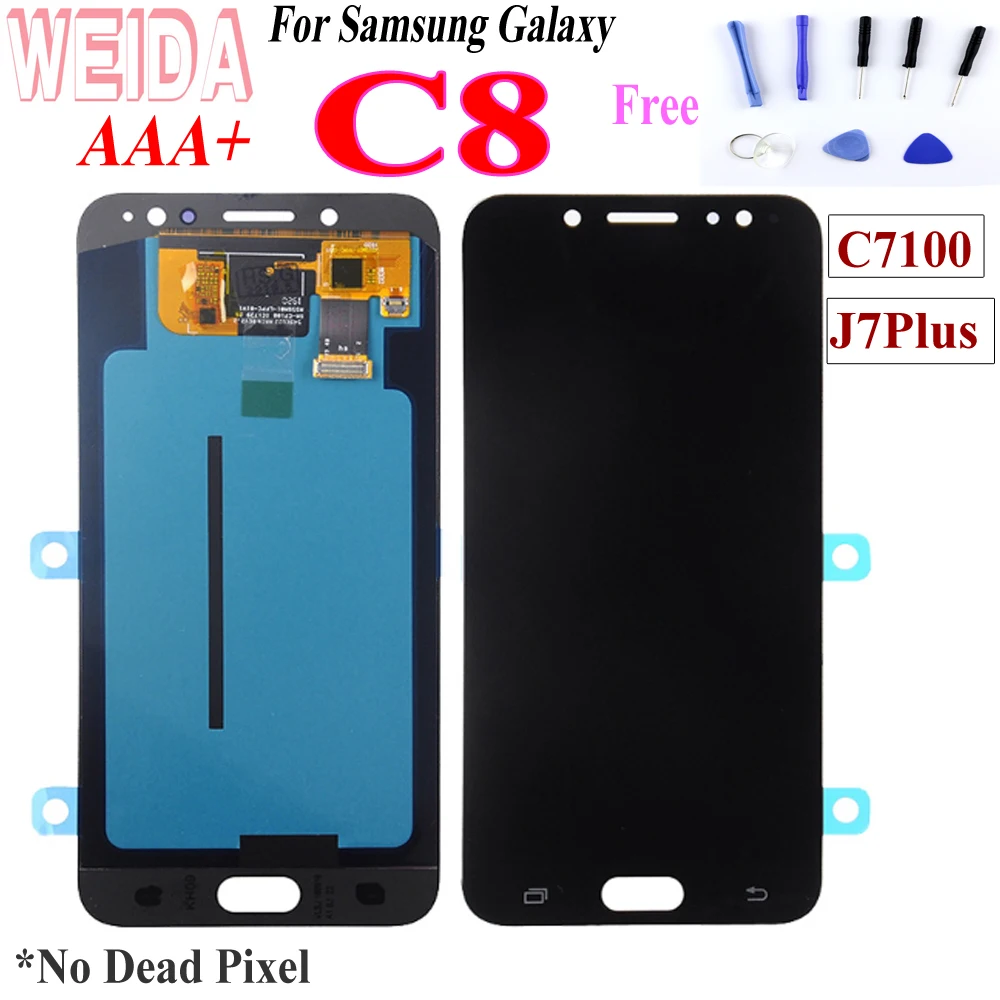 

LCD 5.5" For SAMSUNG Galaxy C8 LCD Display Touch Screen Panel Digitizer Assembly For SAMSUNG C8 lcd