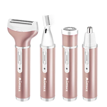 

4pcs Waterproof Multi-Part Trim Smooth and Painless Lady Electric Shaver Fine Eyebrows Washing Instrument