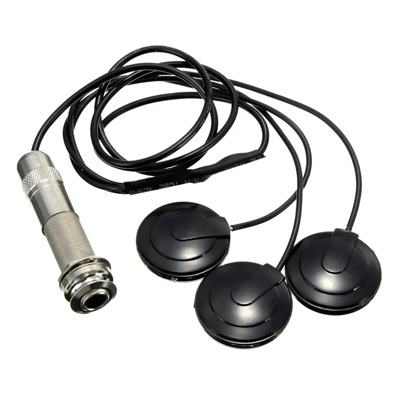 

ABLB--Universal Pickup Piezo 3 Transducer 6.35mm For Acoustic Guitar Ukulele Mandolin