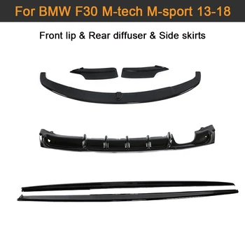 

Car Bodykit for BMW 3 Series F30 M-tech M-sport 13 - 18 Car Rear Bumper Diffuser & Front Lip & Side Skirt Gloss / Matte Black