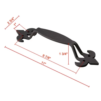 

Hardware Door Handle Tool 11 Inch Sliding Barn Wood Pull Gate Shed Screws