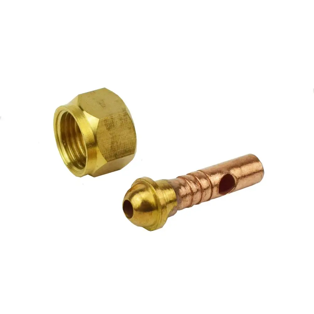 TIG WP-9 WP-17 WP-18 Welding Torch Power Cable Ending Connector 8mm Hose Nut welding torch,welding cable connector