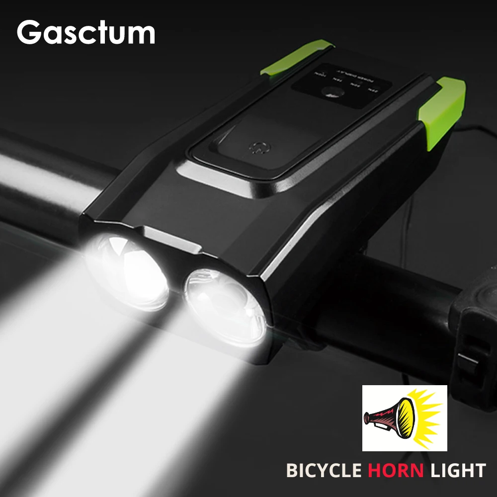 Billige 20000 lumen 4000mAh Fahrrad Front Licht Mit Horn USB Aufladbare Smart Fahrrad Licht Induktion LED Fahrrad Lampe Reiten Licht