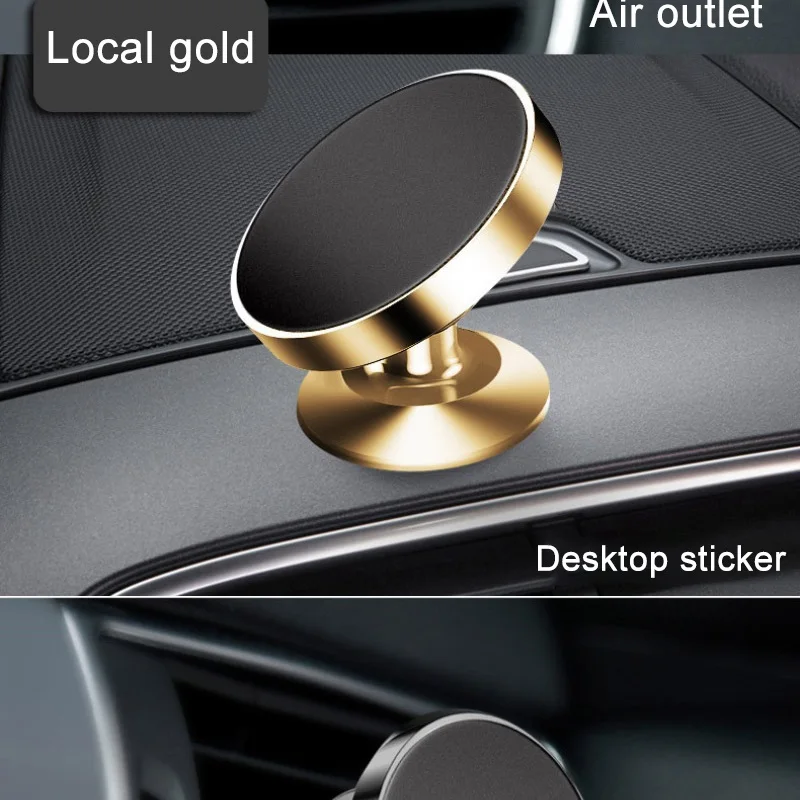 Universal Car Phone Holder 360 Degree Magnetic Air Vent Mount Mobile Smartphone Stand Magnet Support Cell Cellphone in Car GPS