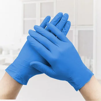 

High Quality 100 pcs Disposable Nitrile Gloves, Non-Toxic, Food Safe, Beauty Household Washing Industrial Dark Blue S M L XL