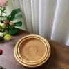 Beautiful Wicker Tray Wear Resistant Basket Handmade Not Easily Deformed Fruit Food Hand-Woven Rattan Tray 4