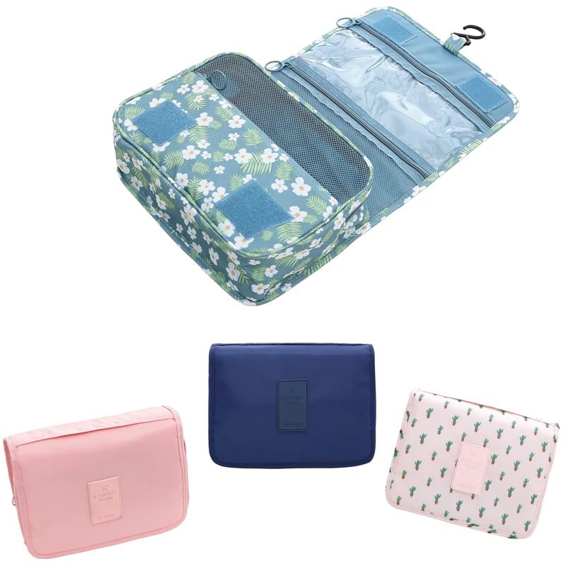 

High Quality Polyester Waterproof Woman Man Cosmetic Bag Travel Beauty Wash Bag Organizer Makeup Case Men Toiletry Bags