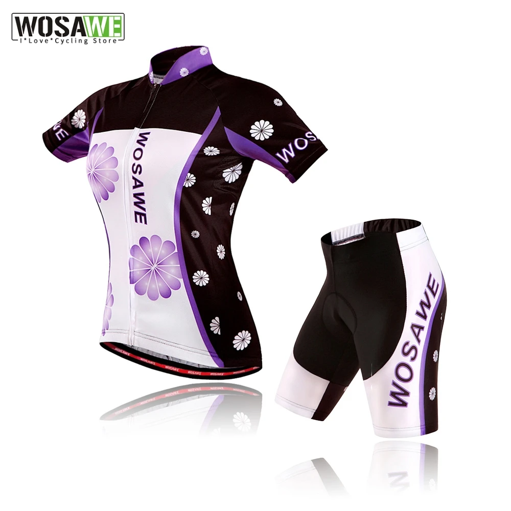 Женский трикотажный комплект WOSAWE одежда для велоспорта велосипедная форма с