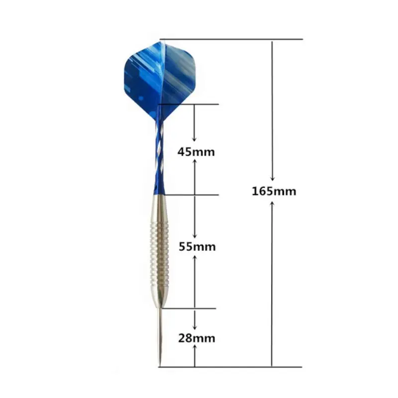 3 шт. набор дротиков Твердые Стальные Шпильки алюминиевый вал Железный баррель ПЭТ полеты профессиональные дартс спортивная игра в