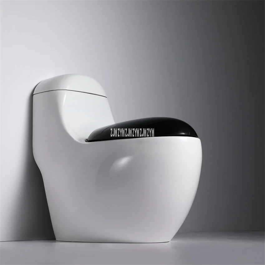 

868 Bathroom Egg Type Round Toilet One Piece Nightstool Washroom Smell Proof Siphon-Vortex Ceramic Closestool 300/350/400mm