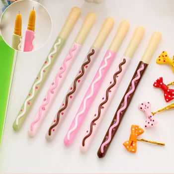 

Novelty Food Biscuits Pen Children's Funny Stationery Gel Pens Simulated Food Pen 0.5mm Black Ink Promotion Pen School Supplies
