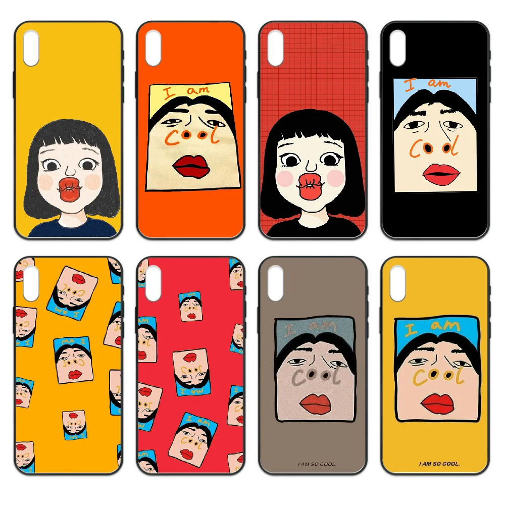 Забавный большой nostrils губы чехол для телефона Корпус iphone 4 4s 5 5S SE 5C 6 6S 7 8 plus X XS XR 11 PRO