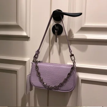 

Fashion women messenger bag Crocodile Grain candy color female handbag baguette girl shoulder bag cute summer spring gj6775