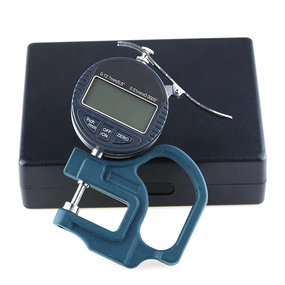 Electronic Micrometer Digital Thickness Meter Gauge 0.01mm Depth Tester for Paper Film Leather Thickness Measuring Tool