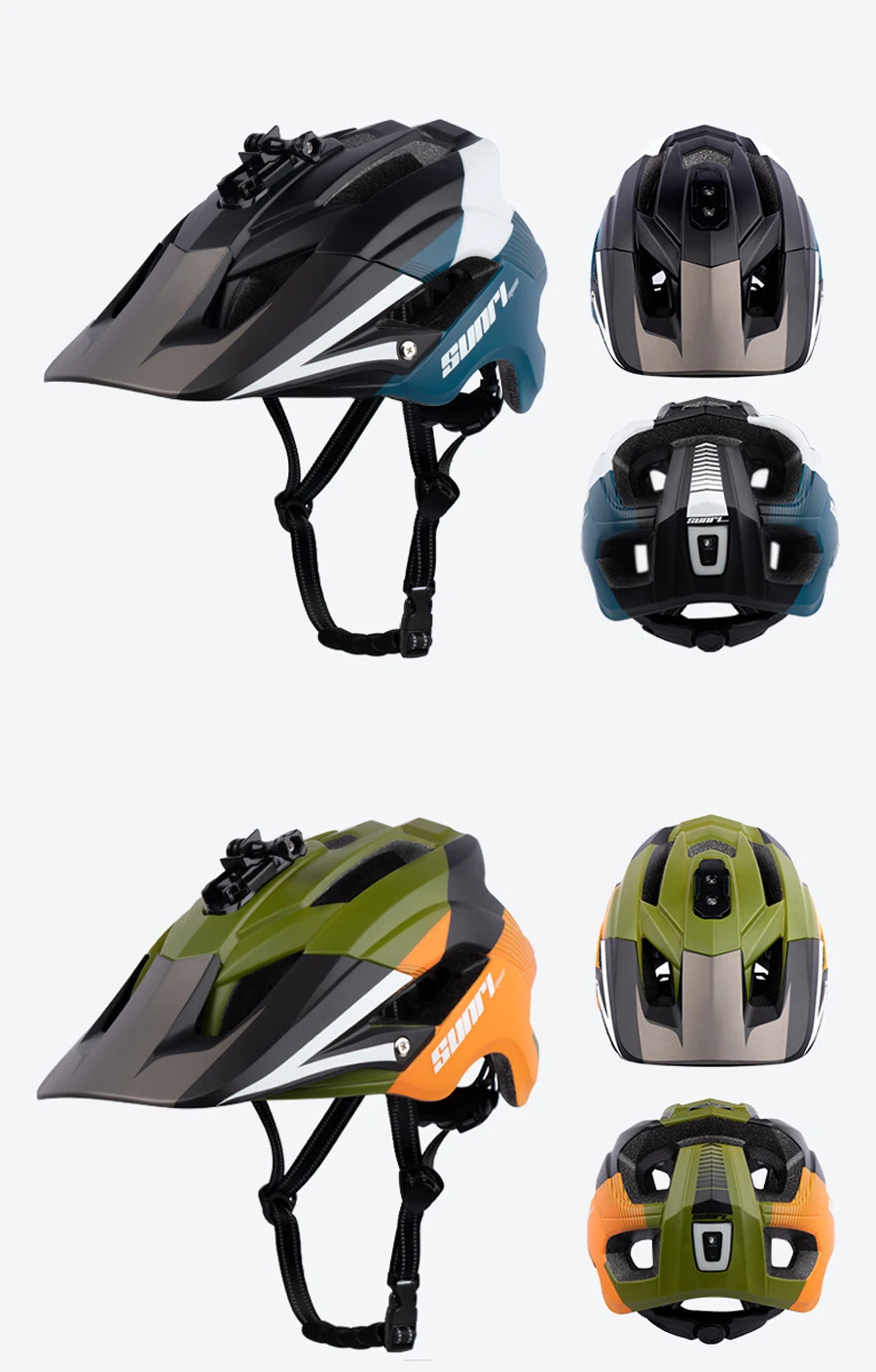 NEWBOLER MTB Road Bike Downhill Helmet LED Lights pro Camera Holder Cycling Helmet Outdoor Sport Riding Bicycle Helmet For Man